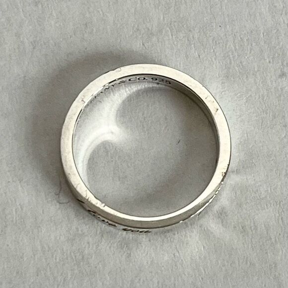 Tiffany & Co. Retired Notes "I Love You" Ring - Sterling Silver - Size 5 - Picture 9 of 16